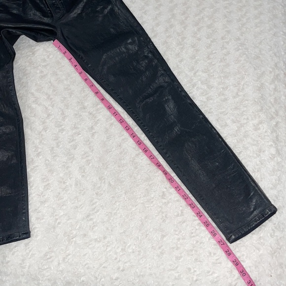 CITIZENS OF HUMANITY Olivia high-rise skinny ankle Sz 25 DarkNavy Leatherette - Picture 16 of 16